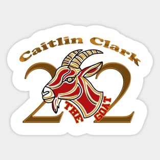 Caitlin Clark The Goat Sticker